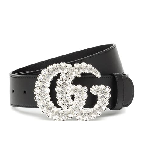 gucci gg black leather belt|Gucci black leather belt women.